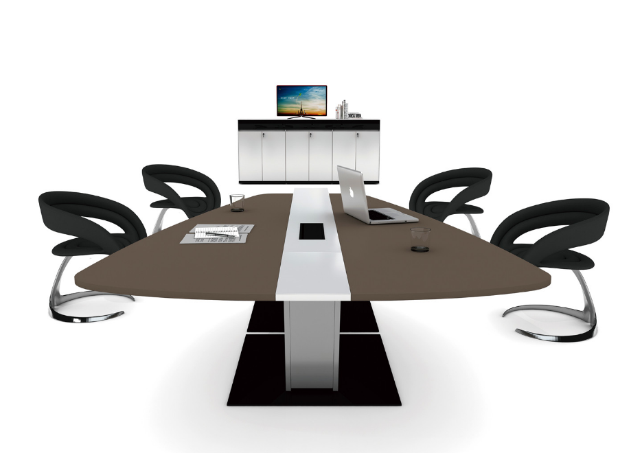 会议室椅子,黑色皮革座椅配金属框架,现代商务风格,舒适耐用